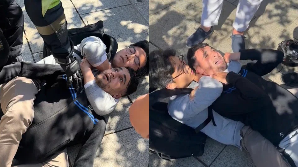 Ladrón intentó robar a un fotógrafo chino, pero conoció las artes marciales en persona (VIDEO)