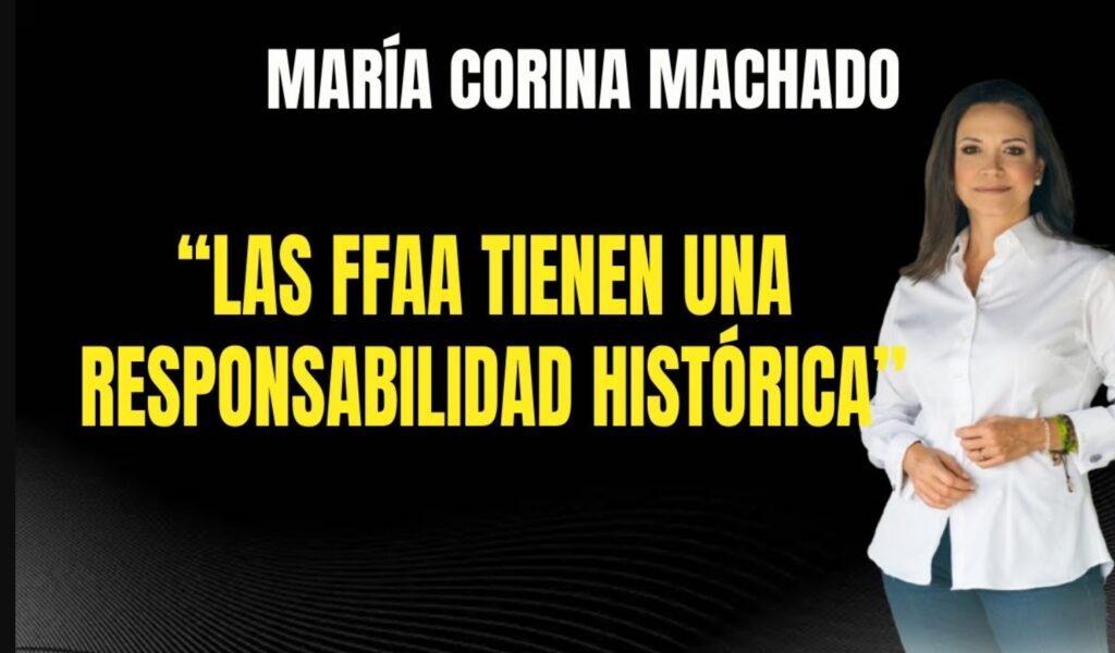 «Las Fuerzas Armadas tienen una responsabilidad histórica», Maria Corina Machado en Una Conversa podcast