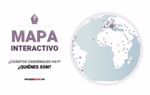 MAPA INTERACTIVO |¿Dónde hay más cardenales? Consulta país por país cuántos hay y cuántos pueden votar en el cónclave
