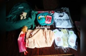 Motorizados devolvieron el morral verde aceituna que se llevaron de la U.E. Batalla de Niquitao