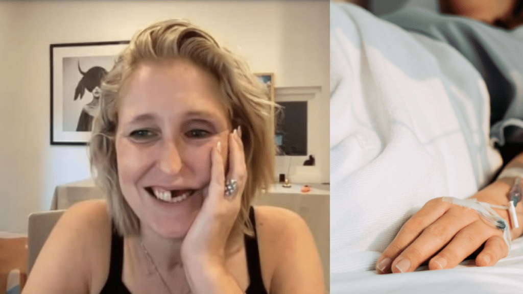 Mujer fue diagnosticada con cáncer de boca y los médicos utilizaron partes de su pierna para reconstruirle el paladar