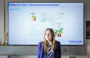 Niña creó una manta térmica alimentada por energía solar