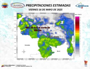 Nubosidad cubrirá gran parte de Venezuela este #16May, según Inameh