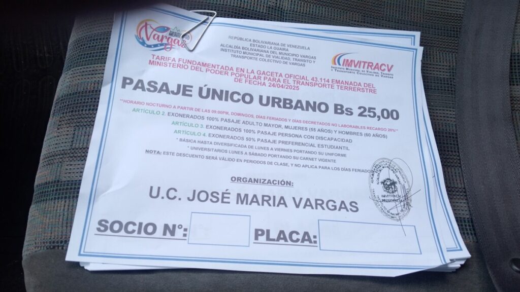Pasaje a Bs. 25 ya está en Gaceta