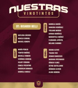 Regresa Deyna Castellanos a la selección vinotinto