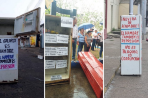 Trabajadores en el interior del país rechazaron la "¡Nevera de Hambre!" este #1May