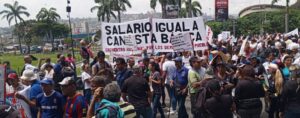 Trabajadores venezolanos salieron a las calles