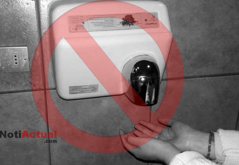 Un estudio revela porqué no debemos usar Secadores de Manos en baños públicos