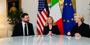 Vance relanza la relación con Europa en su reunión tripartita con Meloni y Von der Leyen