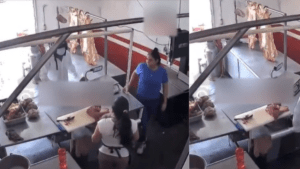 Video| Dos mujeres frustraron robo en carnicería en México, delincuente les apuntó con un arma