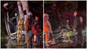 Video| Grave accidente de bus en la vía Mariquita – Armero deja al menos tres muertos y 15 heridos