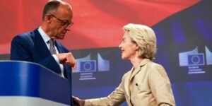 Von der Leyen rechaza visitar a Trump hasta que «podamos discutir de algo concreto»