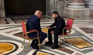 Zelenski cree que Trump ve Ucrania "de otra manera" tras su reunión en el Vaticano