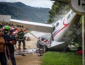 Accidente de avioneta entre Cajicá y Chía deja cinco heridos: esto es lo que se sabe