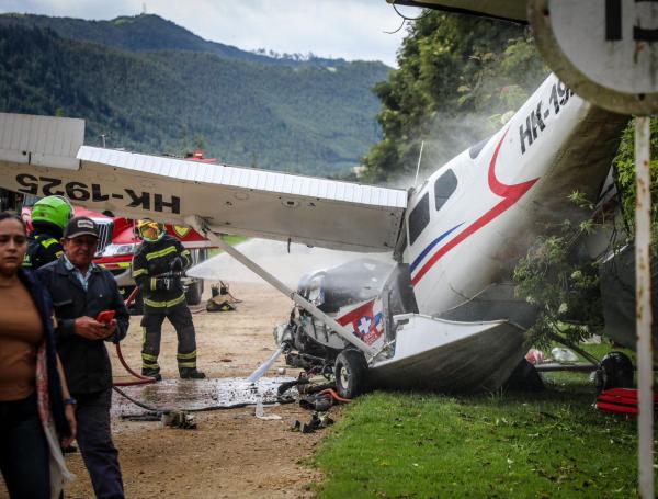 Accidente de avioneta entre Cajicá y Chía deja cinco heridos: esto es lo que se sabe