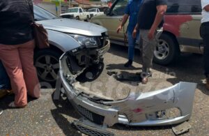 Accidente de tránsito este domingo 15 de junio en la avenida Fernández Padilla deja un lesionado