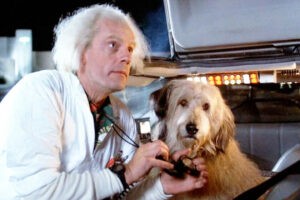 Antes del adorable Einstein, el compañero de Doc en Regreso al Futuro iba a ser un animal mucho más exótico