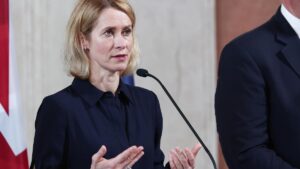 La Alta Representante de la UE, Kaja Kallas, en una reunión en Roma.