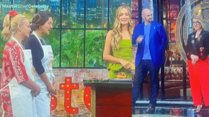 Caterin Escobar y Carolina Sabino sorprendieron con un chunchullo en el reto de caja misteriosa