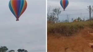 Cayó un globo aerostático sin permiso para volar, murió una persona y decenas de heridos