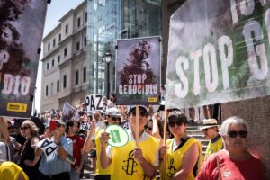 Cientos de personas se manifiestan en Madrid para pedir "el fin del genocidio" en Gaza