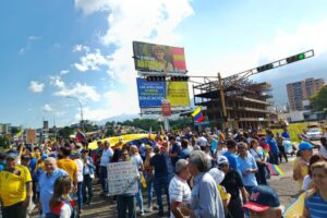 Manifestación opositores María Corina Machado Comando Con Vzla