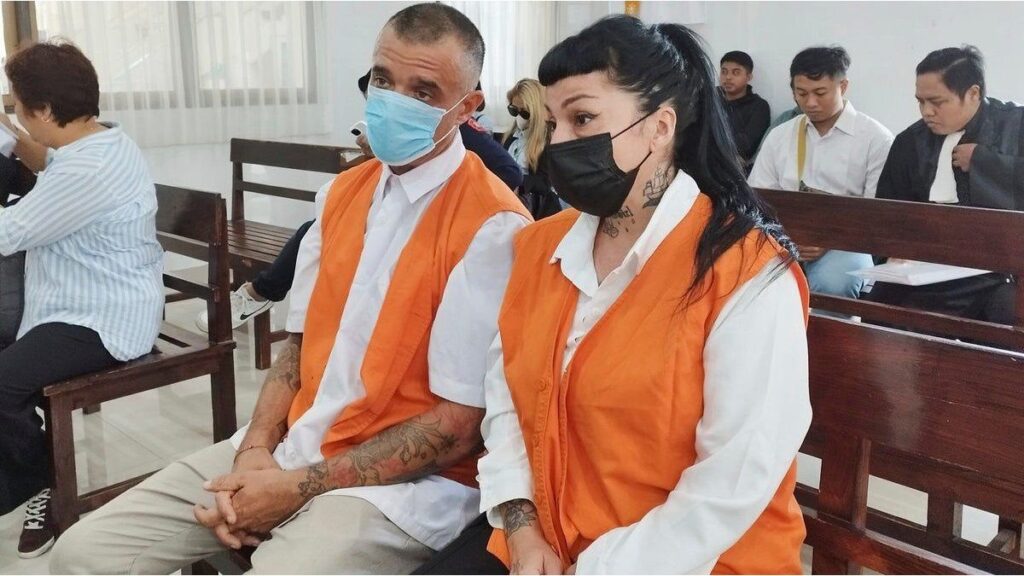 Comenzó en Bali el juicio contra una argentina y un británico por presunto tráfico de cocaína