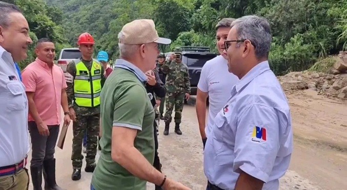 Comisión de Alto Gobierno evalúa daños por lluvias en Táchira