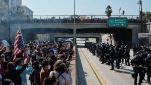 Donald Trump envió tropas de marines para controlar a los manifestantes