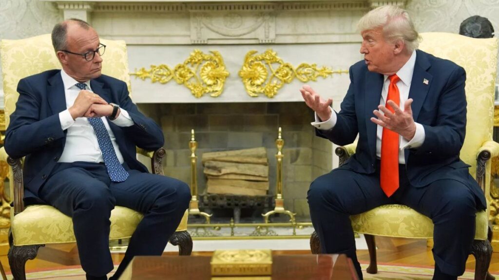 Donald Trump y Friedrich Merz mantuvieron una extensa reunión en EEUU donde debatieron la intervención entre Ucrania y Rusia