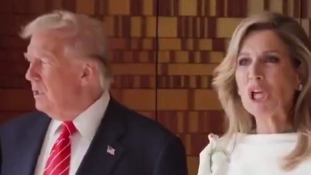 El gesto de la reina Máxima junto a Donald Trump que generó reacciones