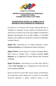 Electos representantes indígenas a la Asamblea Nacional y Consejos Legislativos