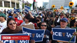En imágenes: las protestas por los operativos del ICE contra inmigrantes en Los Ángeles