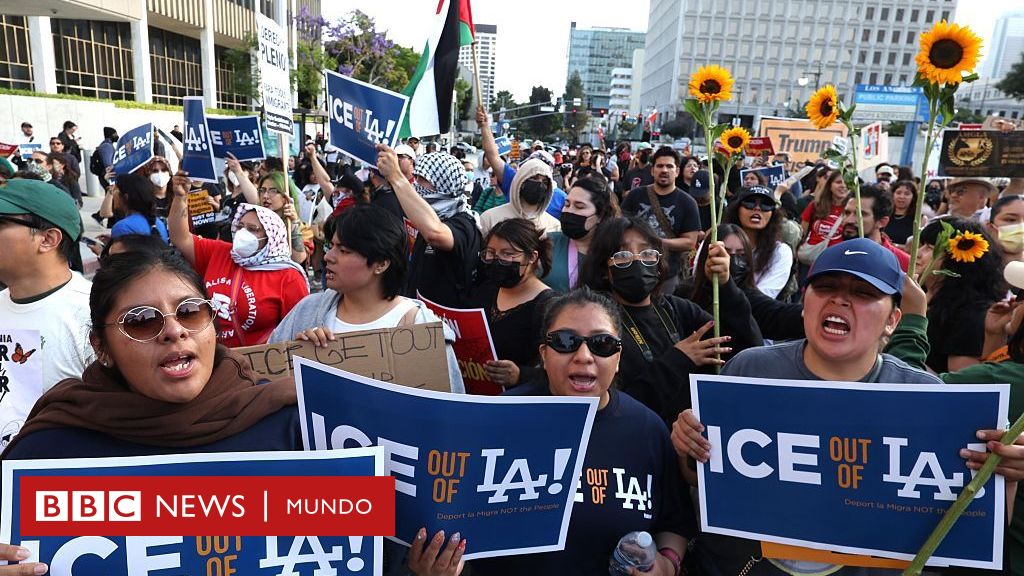En imágenes: las protestas por los operativos del ICE contra inmigrantes en Los Ángeles