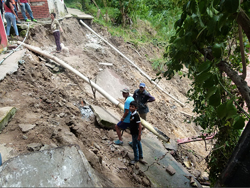 Fuertes lluvias causaron el derrumbe de otras tres viviendas en Táchira