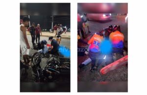 Hombre de 41 años estrelló su moto en la Av. Intercomunal la noche del domingo