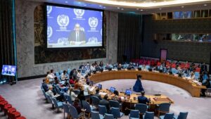 Archivo - Sesión del Consejo de Seguridad de la ONU