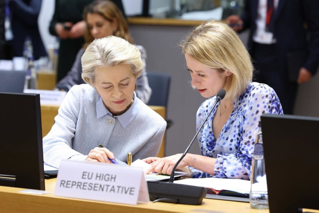 Kallas y Von der Leyen piden a los líderes de la UE acciones conjuntas para poner en marcha el rearme europeo