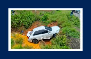 Kia Rio se encunetó en la curva El Bagre de Clarines dejando dos lesionadas