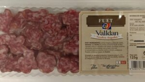 La AESAN amplía la alerta por la presencia de 'Salmonella' a tres marcas de fuet loncheado