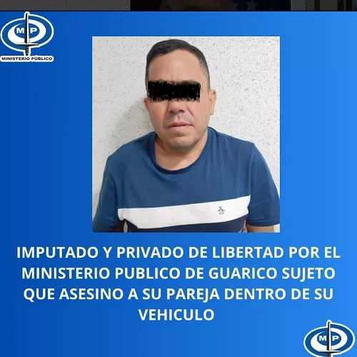 MP imputa al hombre que mató a su novia de un tiro en Guárico