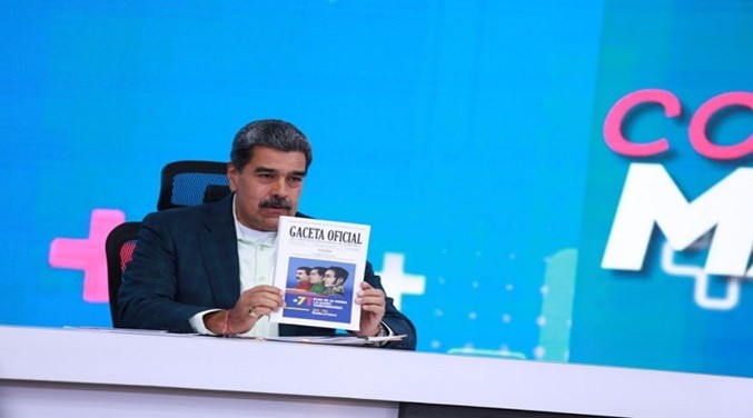 Maduro anuncia publicación en Gaceta de Ley del Plan de la Patria