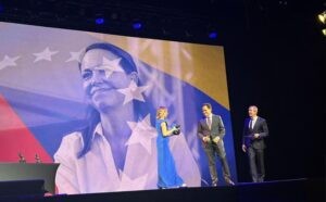 María Corina Machado al recibir el Premio Libertad 2025 (Video)