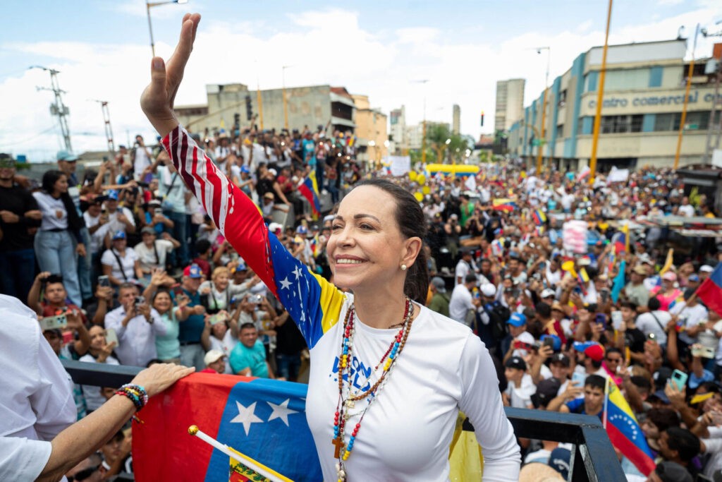 María Corina Machado revivió las movilizaciones multitudinarias durante 2024