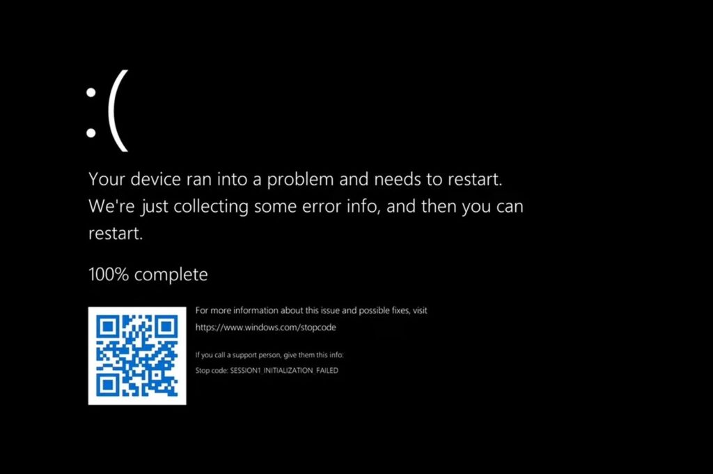 Microsoft sustituye su "pantalla azul de la muerte" con cara triste por una de color negro - AlbertoNews