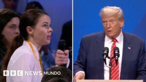 "Nunca imaginé que Trump le enviara saludos a mi esposo": el intercambio entre una periodista ucraniana de la BBC y el presidente de EE.UU. en la cumbre de la OTAN