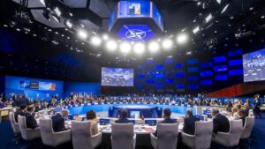 Vista general de la segunda jornada de la Cumbre de la OTAN, a 25 de junio de 2025, en La Haya (Países Bajos). La cumbre está marcada por la negativa de España a subir el gasto en defensa al 5% del PIB.