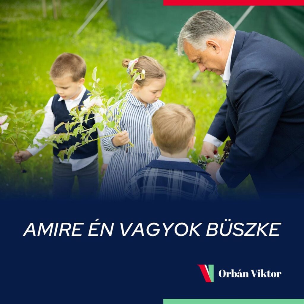 Orbán publica una foto con sus nietos a pocas horas del desfile del Orgullo en Budapest: "Orgulloso de ellos"