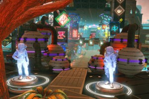 Para qué comprarte Cyberpunk 2077 cuando puedes tener tu propia ciudad de Night City en No Man's Sky