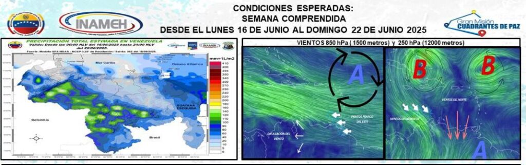 Presencia de polvo del Sahara disminuirá intensidad de las lluvias esta semana, dice Inameh